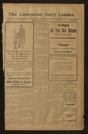 The Lampasas Daily Leader. (Lampasas, Tex.), Vol. 10, No. 112, Ed. 1 Wednesday, July 16, 1913