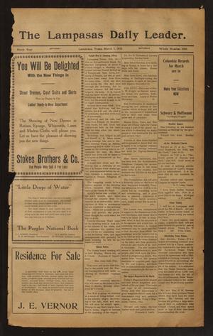 The Lampasas Daily Leader. (Lampasas, Tex.), Vol. 9, No. 3488, Ed. 1 Saturday, March 1, 1913