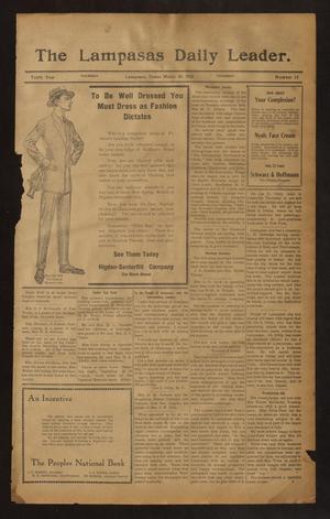 The Lampasas Daily Leader. (Lampasas, Tex.), Vol. 10, No. 12, Ed. 1 Thursday, March 20, 1913