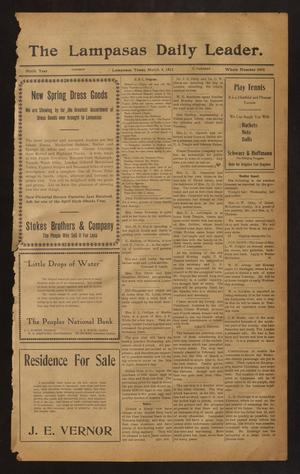 The Lampasas Daily Leader. (Lampasas, Tex.), Vol. 9, No. 3490, Ed. 1 Tuesday, March 4, 1913