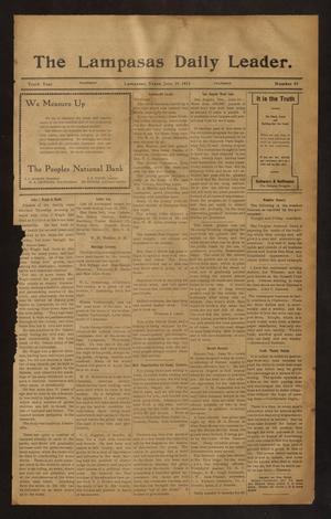 The Lampasas Daily Leader. (Lampasas, Tex.), Vol. 10, No. 89, Ed. 1 Thursday, June 19, 1913