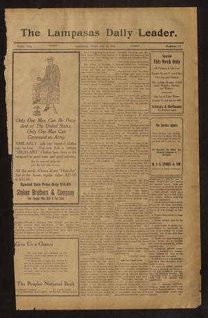 The Lampasas Daily Leader. (Lampasas, Tex.), Vol. 10, No. 111, Ed. 1 Tuesday, July 15, 1913