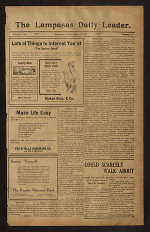 The Lampasas Daily Leader. (Lampasas, Tex.), Vol. 11, No. 137, Ed. 1 Friday, August 14, 1914