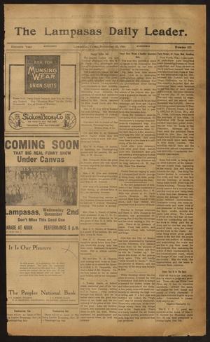The Lampasas Daily Leader. (Lampasas, Tex.), Vol. 11, No. 225, Ed. 1 Wednesday, November 25, 1914