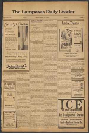 Primary view of object titled 'The Lampasas Daily Leader (Lampasas, Tex.), Vol. 31, No. 59, Ed. 1 Monday, May 14, 1934'.
