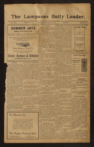 The Lampasas Daily Leader. (Lampasas, Tex.), Vol. 10, No. 88, Ed. 1 Wednesday, June 18, 1913