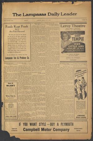 The Lampasas Daily Leader (Lampasas, Tex.), Vol. 32, No. 100, Ed. 1 Monday, July 1, 1935