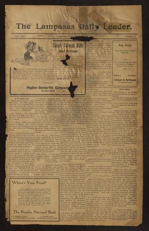 The Lampasas Daily Leader. (Lampasas, Tex.), Vol. 10, No. 21, Ed. 1 Monday, March 31, 1913