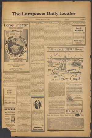 The Lampasas Daily Leader (Lampasas, Tex.), Vol. 32, No. 101, Ed. 1 Tuesday, July 2, 1935