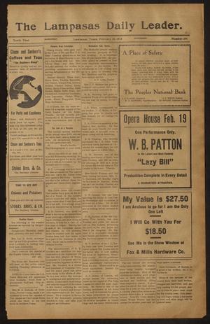 The Lampasas Daily Leader. (Lampasas, Tex.), Vol. 10, No. 296, Ed. 1 Wednesday, February 18, 1914