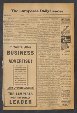 The Lampasas Daily Leader (Lampasas, Tex.), Vol. 31, No. 157, Ed. 1 Thursday, September 6, 1934