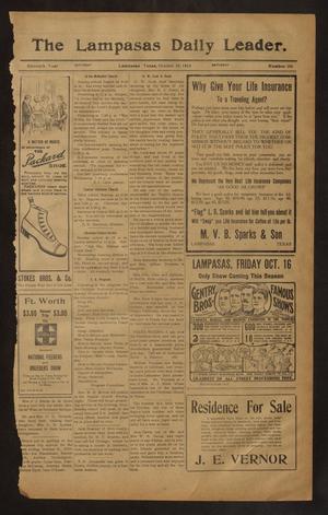 The Lampasas Daily Leader. (Lampasas, Tex.), Vol. 11, No. 186, Ed. 1 Saturday, October 10, 1914
