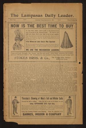 The Lampasas Daily Leader. (Lampasas, Tex.), Vol. 3, No. 788, Ed. 1 Friday, September 21, 1906