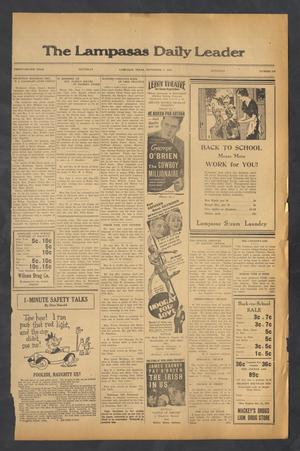 The Lampasas Daily Leader (Lampasas, Tex.), Vol. 32, No. 158, Ed. 1 Saturday, September 7, 1935