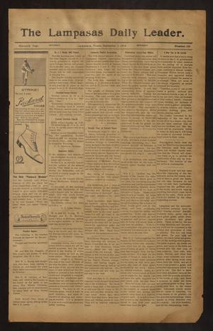 The Lampasas Daily Leader. (Lampasas, Tex.), Vol. 11, No. 156, Ed. 1 Saturday, September 5, 1914