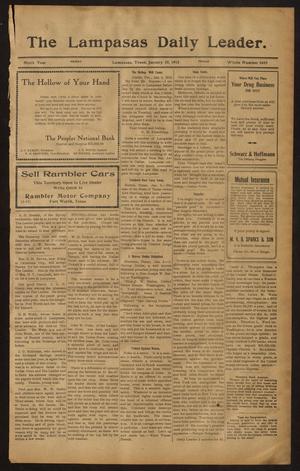 The Lampasas Daily Leader. (Lampasas, Tex.), Vol. 9, No. 3445, Ed. 1 Friday, January 10, 1913