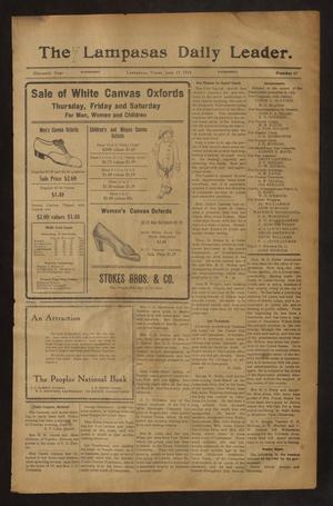 The Lampasas Daily Leader. (Lampasas, Tex.), Vol. 11, No. 87, Ed. 1 Wednesday, June 17, 1914