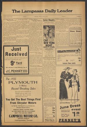 The Lampasas Daily Leader (Lampasas, Tex.), Vol. 32, No. 89, Ed. 1 Tuesday, June 18, 1935