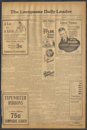 The Lampasas Daily Leader (Lampasas, Tex.), Vol. 31, No. 294, Ed. 1 Saturday, February 16, 1935