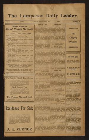 The Lampasas Daily Leader. (Lampasas, Tex.), Vol. 10, No. 78, Ed. 1 Friday, June 6, 1913