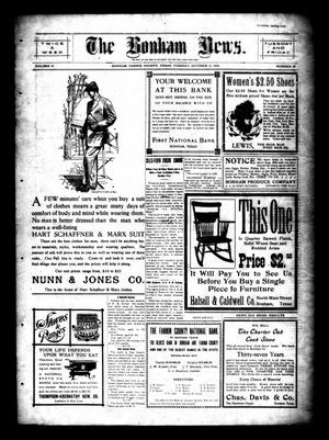 The Bonham News. (Bonham, Tex.), Vol. 45, No. 48, Ed. 1 Tuesday, October 11, 1910