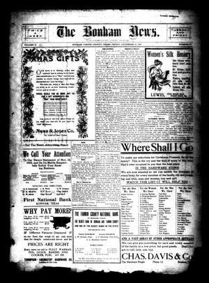 The Bonham News. (Bonham, Tex.), Vol. 45, No. 67, Ed. 1 Friday, December 16, 1910