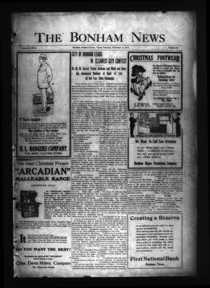 The Bonham News (Bonham, Tex.), Vol. 48, No. 64, Ed. 1 Tuesday, December 2, 1913