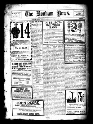 The Bonham News. (Bonham, Tex.), Vol. 44, No. 72, Ed. 1 Tuesday, January 4, 1910