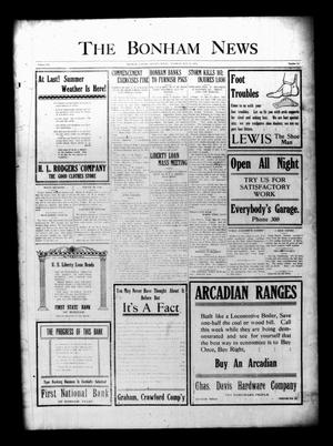 The Bonham News (Bonham, Tex.), Vol. 52, No. 11, Ed. 1 Tuesday, May 29, 1917