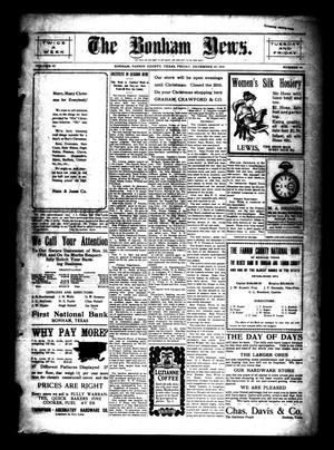 The Bonham News. (Bonham, Tex.), Vol. 45, No. 69, Ed. 1 Friday, December 23, 1910
