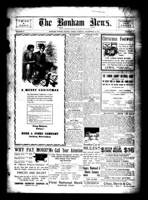 The Bonham News. (Bonham, Tex.), Vol. 45, No. 66, Ed. 1 Tuesday, December 13, 1910