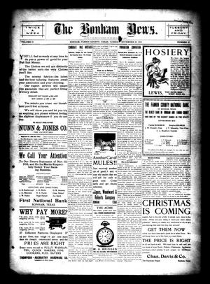 The Bonham News. (Bonham, Tex.), Vol. 45, No. 62, Ed. 1 Tuesday, November 29, 1910