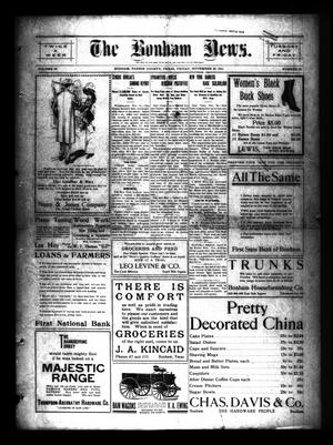 The Bonham News. (Bonham, Tex.), Vol. 46, No. 61, Ed. 1 Friday, November 24, 1911