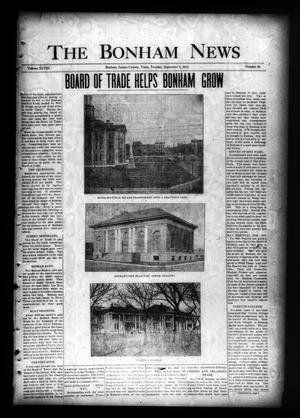 Primary view of object titled 'The Bonham News (Bonham, Tex.), Vol. 48, No. 38, Ed. 1 Tuesday, September 2, 1913'.