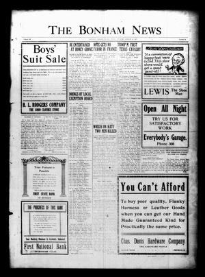 The Bonham News (Bonham, Tex.), Vol. 52, No. 35, Ed. 1 Tuesday, August 21, 1917