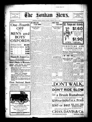 The Bonham News. (Bonham, Tex.), Vol. 46, No. 22, Ed. 1 Tuesday, July 11, 1911