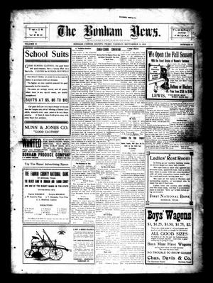 The Bonham News. (Bonham, Tex.), Vol. 45, No. 40, Ed. 1 Tuesday, September 13, 1910