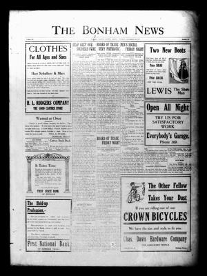 The Bonham News (Bonham, Tex.), Vol. 52, No. 59, Ed. 1 Tuesday, November 13, 1917
