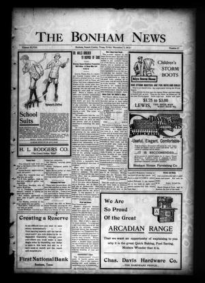 The Bonham News (Bonham, Tex.), Vol. 48, No. 57, Ed. 1 Friday, November 7, 1913
