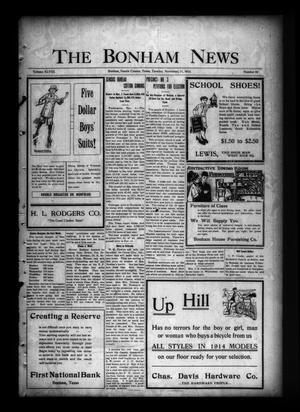 The Bonham News (Bonham, Tex.), Vol. 48, No. 58, Ed. 1 Tuesday, November 11, 1913