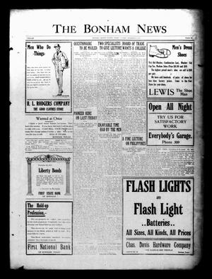 The Bonham News (Bonham, Tex.), Vol. 52, No. 65, Ed. 1 Tuesday, December 4, 1917