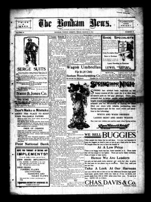 The Bonham News. (Bonham, Tex.), Vol. 45, No. 93, Ed. 1 Friday, March 17, 1911