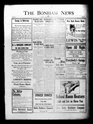 The Bonham News (Bonham, Tex.), Vol. 52, No. 53, Ed. 1 Tuesday, October 23, 1917