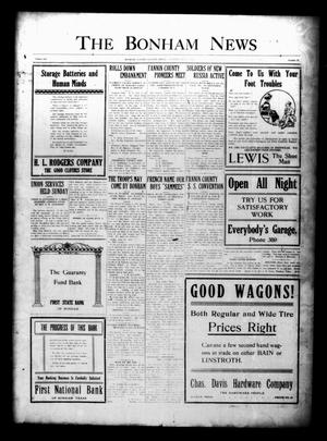 Primary view of object titled 'The Bonham News (Bonham, Tex.), Vol. 52, No. 21, Ed. 1 Tuesday, July 3, 1917'.