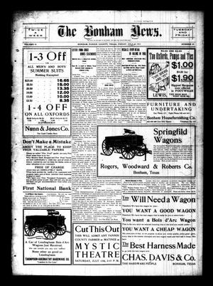 The Bonham News. (Bonham, Tex.), Vol. 46, No. 23, Ed. 1 Friday, July 14, 1911