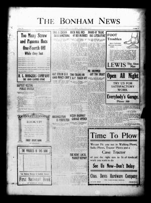 The Bonham News (Bonham, Tex.), Vol. 52, No. 25, Ed. 1 Tuesday, July 17, 1917