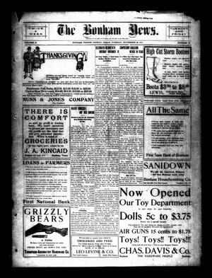 The Bonham News. (Bonham, Tex.), Vol. 46, No. 62, Ed. 1 Tuesday, November 28, 1911