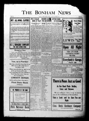 The Bonham News (Bonham, Tex.), Vol. 52, No. 49, Ed. 1 Tuesday, October 9, 1917