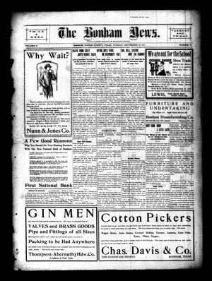 The Bonham News. (Bonham, Tex.), Vol. 46, No. 40, Ed. 1 Tuesday, September 12, 1911