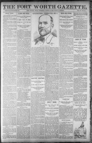 Fort Worth Gazette. (Fort Worth, Tex.), Vol. 14, No. 14, Ed. 1, Thursday, March 10, 1892